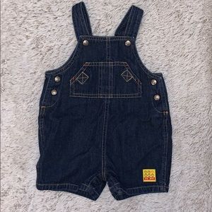 Denim Bib Shorts
